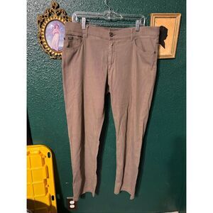 Brax Cooper Regar Pants Mens Size 38x34 Brown Chino Stretch Regular Fit